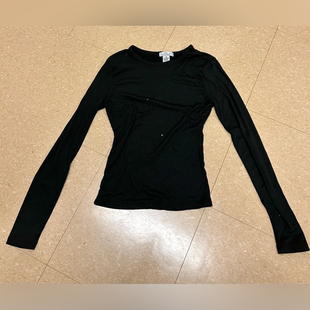 Love Streak black longsleeve top, size xs